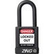 Zing 7036 Lockout Padlock, Keyed Different, Aluminum, Black, 1 1/2 In Shackle