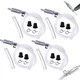 4 PCS Universal Brake Fluid Deflerator, Brake Bleed Hose, Brake System Bleeding