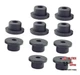 pcs 13/16" Drill Hole，3/8" ID Black Silicone Top hat Rubber 13/16"DH,3/8"ID 10