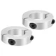 PATIKIL Bore 35mm Double Split Shaft Collar 60mm OD 35mm/1-3/8inch, Silver PATIKIL Bore 35mm Double Split Shaft Collar 60mm OD 35mm/1-3/8inch, Silver