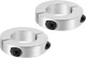 PATIKIL Bore 40Mm Double Split Shaft Collar 70Mm OD 18Mm Thickness, 2 Pack Alumi