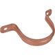 Oatey 33582 1-1/2 in. Copper 2 Hole Tube Strap Silver Metallic