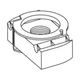 2PC Eaton B-Line TN228ZN Twirl Nut, 3/8-16. Steel/Zinc Plated