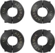 AZSSMUK Bore 1/4" Shaft Collar Double Split Axle Collar Clamp of Carbon Steel Se AZSSMUK Bore 1/4" Shaft Collar Double Split Axle Collar Clamp of Carbon Steel Se