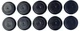 (Pack of 10) Caplugs Brand: BPFE-19MM Rubber Ergonomic Button Plugs Flush Type H (Pack of 10) Caplugs Brand: BPFE-19MM Rubber Ergonomic Button Plugs Flush Type H