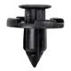 Lantee 100 Pcs Black Nylon Trim Push-Type Retainer Clips Fasteners Replacemen...