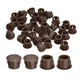 58Pcs 8mm(5/16") Flush Type Panel Round Snap in Fastener, Brown