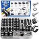 Taiss 136PCS Cable Clamps Assortment Kit 304 Stainless Steel Rubber Cushion Pipe
