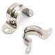 Nge 3/4inch Rigid Pipe Strap Clamp-Two Hole Strap-U 3/4inch(25mm), Silver 