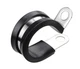 LOKMAN 20 Pack 1 Inch Stainless Steel Cable Clamp, Rubber Cushioned Insulated 