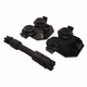 Titan Attachments 2PTROLLEY 2 Ton Push Beam Trolley Solid Steel Black