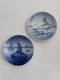 2 VTG ROYAL COPENHAGEN Scenic 4 1/2&rdquo; Trinket Plates/Dishes 4356 & 4365 Denmark