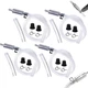 4 PCS Universal Brake Fluid Deflerator, Bleed Hose, System 4 