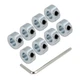 Zeberoxyz 8pcs 5/16" Bore Shaft Collars Sets-Screw Style Zinc Plated