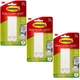 3 Packs 3M Command Narrow Picture Hanging Strips Max Hold 12 lb (Total 12 Pairs)