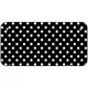 Black White Polka Dot Metal Novelty License Plate LP-4365