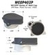 Merrill MFG WCOP403P 4" Watertight Sanitary ABS well cap, Seal Colors May Vary