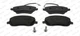 Ferodo FDB1556 brake pad set, disc brake for Citroen, Fiat, Lancia, Peugeot Ferodo FDB1556 brake pad set, disc brake for Citroen, Fiat, Lancia, Peugeot