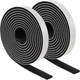 Furnigear Felt Strips with Adhesive Backing 1/2 x 80", Black 1/2" - 2 Roll