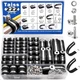 Taiss 136PCS Cable Clamps Assortment Kit 304 Stainless Steel Rubber Cushion P...