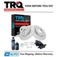 TRQ Rear Ceramic Brake Pad & Performance Rotor Kit w/Fluids for Saab 9-3 Linear