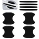 leechio 8 PCS Car Door Protector, Universa Handle 8 PCS, Black 