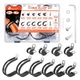 WYSIWYKA 60PCS Cable Clamps Assortment Kit,10 Black-60PCS Kit, Silver 
