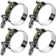 AKIHISA 4 Pack 20-22Mm Range T-Bolt Hose Clamps,304 Stainless Steel Heavy Duty A