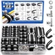 Taiss 136PCS Cable Clamps Assortment Kit 304 Stainless Steel Rubber Cushion P...