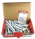 Box of 25 Hilti KH 1/2" X 4" Concrete Screw Anchors 434443 Hardware & Fasteners