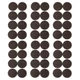 Furnigear Felt Furniture Pads for Hardwood 1-1/2" Round 48pcs, Brown -