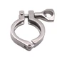 Stainless Steel 304 Single Pin Heavy Duty Tri Clamp with Wing Nut for Ferrule...
