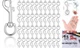 Kifmurase 50 Pcs Swivel Snap Hooks for Dog Leash, Heavy Duty Flag 2.68 Inch