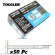 Toggler SnapToggle BB 1/4" Toggle Bolts Heavy Duty Anchors 50 Pc 25014 SKY5057