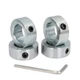 Zeberoxyz 4pcs 1" Bore Shaft Collars Sets-Screw Style Zinc Plated 1", Silver 