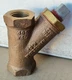 (2) United Brass Works 1/2" Strainer Valves, 200 WSP / 400 WOG