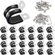 Taiss 50PCS 1/2 Inch Cable Clamps 304 Stainless Steel 1/2", 50pcs 