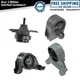 Engine Motor Transmission Mount Front Rear Kit Set of 4 for Civic Manual MT 1.7L Engine Motor Transmission Mount Front Rear Kit Set of 4 for Civic Manual MT 1.7L