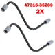 2x For Toyota 4Runner FJ Cruiser Left Front Brake Lines/Tube Hose To Caliper 473