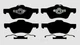 Disc Brake Pad Set-Brake Pads Perfect Stop Ceramic PC1047 / PS1047C