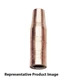 Lincoln Electric KP23T-37-B25 Gas Nozzle Fixed Recess .38 ID 25 pack