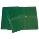 Standard Duty Tarp, 3 Ft 6 In X 7 Ft 6 In, 20 Mil, Green, Cotton Canvas, 5Wtt1