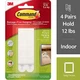 Command Narrow Picture Hanging Strips, White, 4-Pairs (17207-ES)