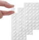 Furnigear Cabinet Bumpers Soft Self-Adhesive Cylindrical 96pcs, Transparent 