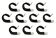 Adel 754-14-2-8 Aircraft Wire Hose 7/8" SAE Size 14 Loop Clamp 7541428 10-Pack