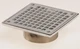 JAY R SMITH MFG B05NB 5 In. Square Strainer For Floor Drains Nickel Bronze