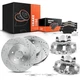 Front Drilled Brake Rotor & Ceramic Pad + Calipers for Ford Escape Mazda Mercury