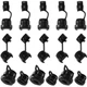 CustomyLife 20pcs Round Strain Relief Cord Connector, Nylon Insulation 