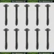 New 10PCS For GM 13384034 / VW WHT002087 Air Box Cleaner Screw Replaces