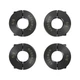 AZSSMUK 5/8" Bore Double Split Clamp-On Shaft Collars of Carbon 5/8", Black